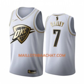 Maillot NBA Oklahoma City Thunder Darius Bazley 7 Nike 2019-20 Blanc Golden Edition Swingman - Homme